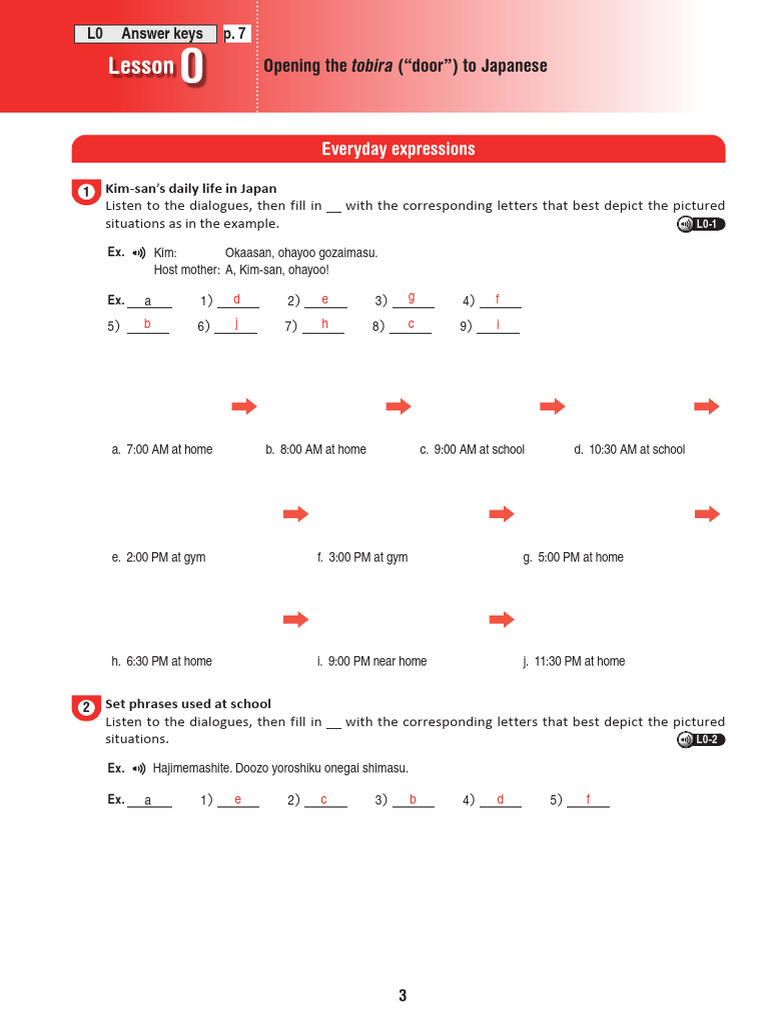 Japanese Language Practice Exercises | PDF | Japanese Language