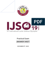 IJSO 2019 PRACTICAL Answer