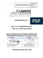 Informe SG SST Y AMB No.1