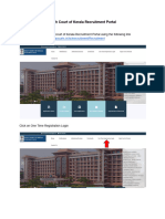 High Court Recruitment Portal Signup and Profile Updation