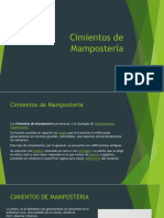 Cimientos de Mamposteria