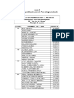 ANEXO 4 Base de Datos Participantes