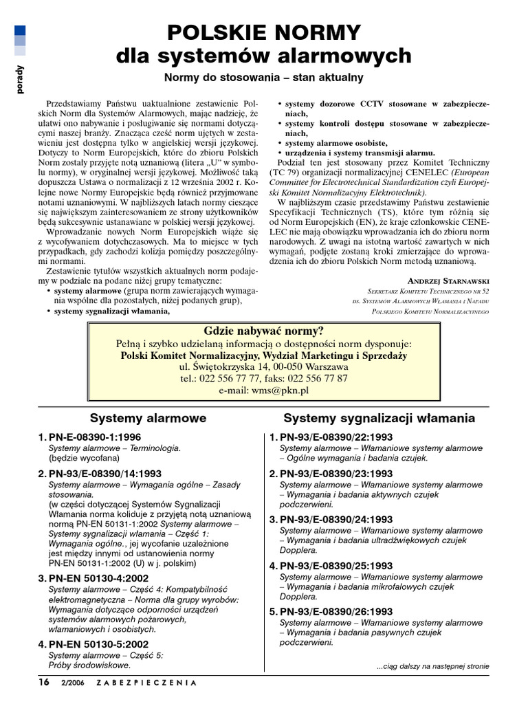 Alarmy Normy | PDF