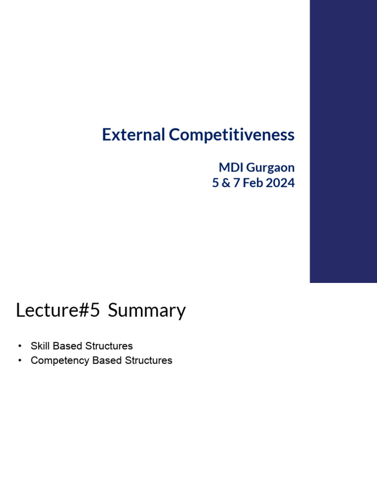 Understanding External Competitiveness in Pay | PDF | Employment ...