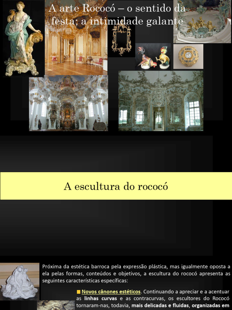 21º A Cultura Do Salão-Arte Rococó - Escultura e Pintura Rococó | PDF ...