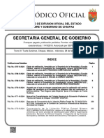 Secretaria General de Gobierno: Organo de Difusion Oficial Del Estado Libre Y Soberano de Chiapas