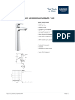 GROHE Specification Sheet 23761001