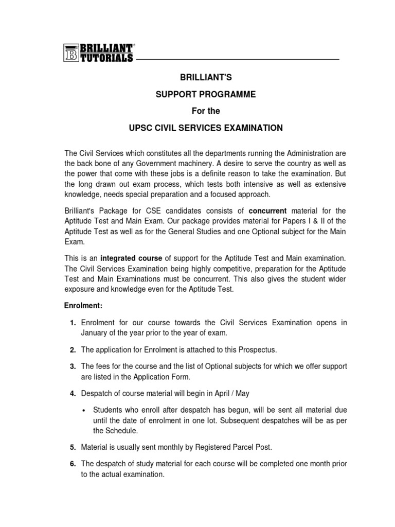 Civil Services Exam (IAS), 2025 Application Form & Prospectus PDF