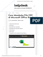 Cara Membuka File CSV Di Microsoft Office Excel