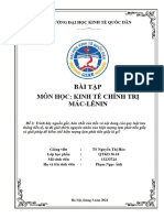 bài tập kinh tế chính trị Mác-Lênin