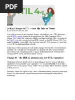 10 Key Changes in ITIL 4