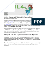 10 Key Changes in ITIL 4