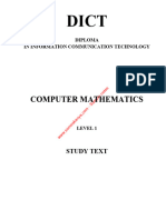 Computer Mathematics - Sample Notes