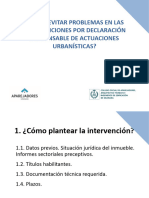 ¿Cómo Evitar Problemas en Las Intervenciones Por Declaración Responsable de Actuaciones Urbanísticas?