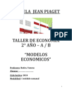 Cuadernillo 2 Ao Taller Economia. Esc. Jean Piaget