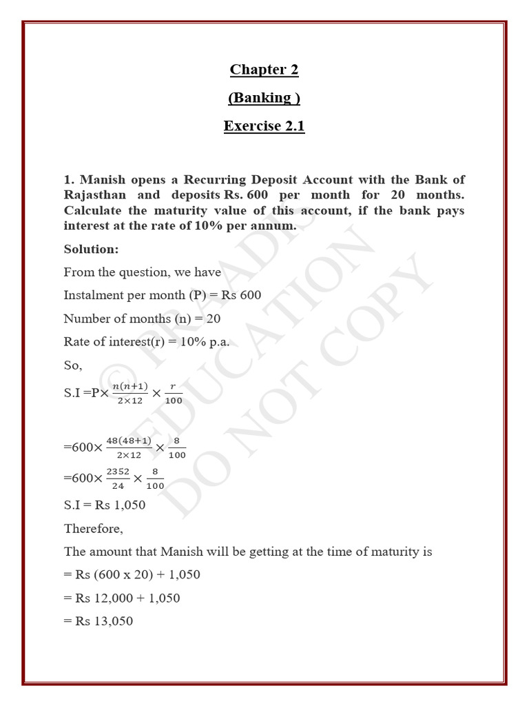 Chapter 2 Pdf Interest Banks