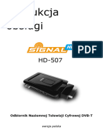 Instrukcja Obslugi SIGNAL HD507
