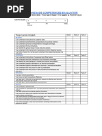 My Language Competences Evaluation