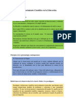 El Conocimiento Científico en La Educación