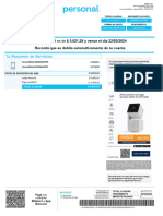 Tu Saldo Total Es de $ 5.021,26 y Vence El Día 22/03/2024 Recordá Que Se Debita Automáticamente de Tu Cuenta