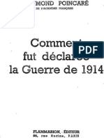 Comment Fu Déclaré La Guerre de 1914