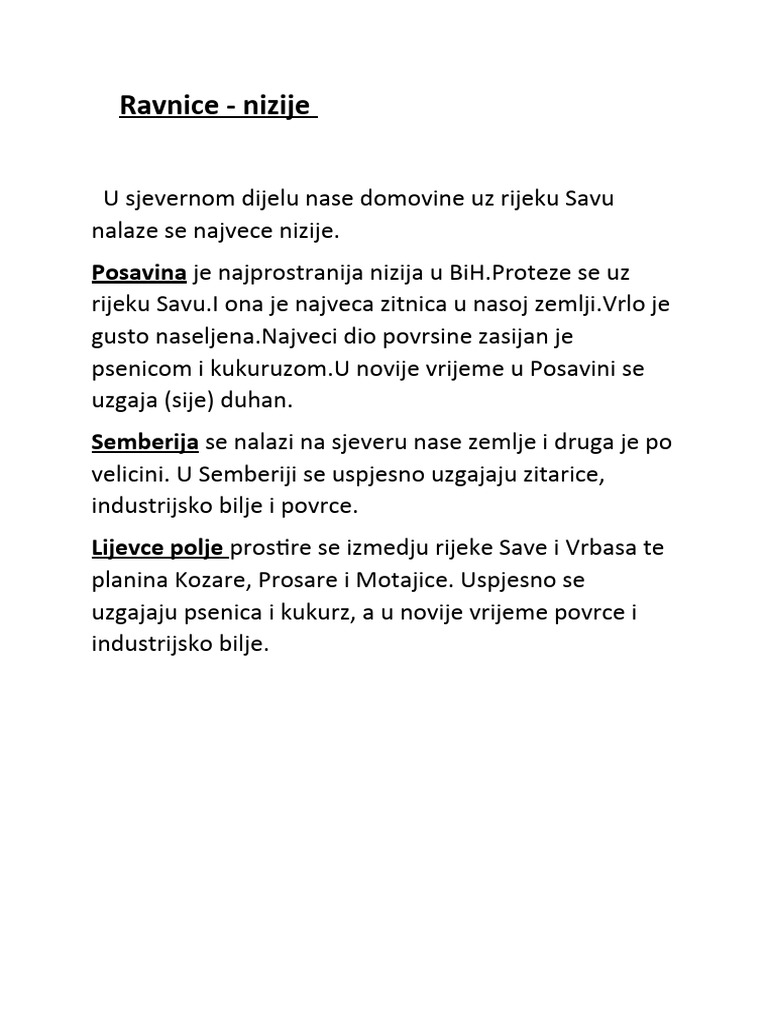 Ravnice I Kraska Polja | PDF
