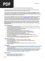 Clinical Psychology Inherent Requirements