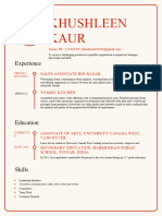 Khushleen Kaur Resume