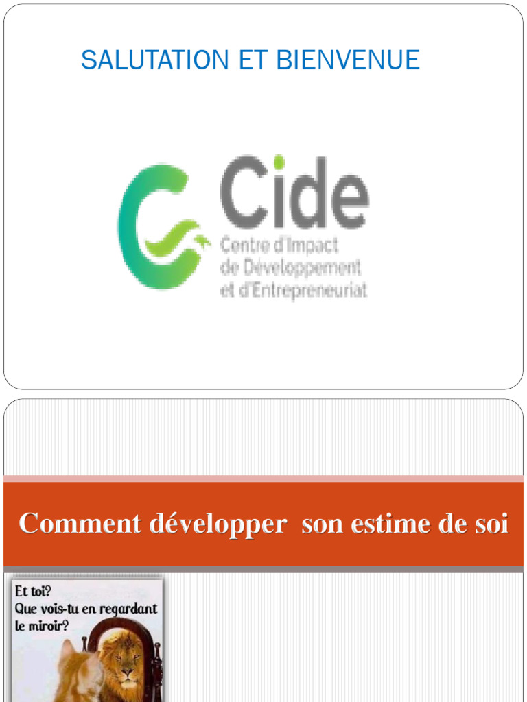Développer son Estime de Soi Efficacement | PDF | Estime de soi