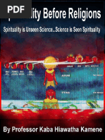 Spirituality Before Religions - Kaba Hiawatha Kamene