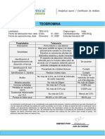 Teobromina - Lot TB-21-010 - Smart CH