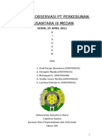 Laporan Observasi Pt Perkebunan Nusantara III Medan