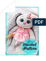 Plush Bunny Amigurumi in Dress Free PDF Crochet Pattern