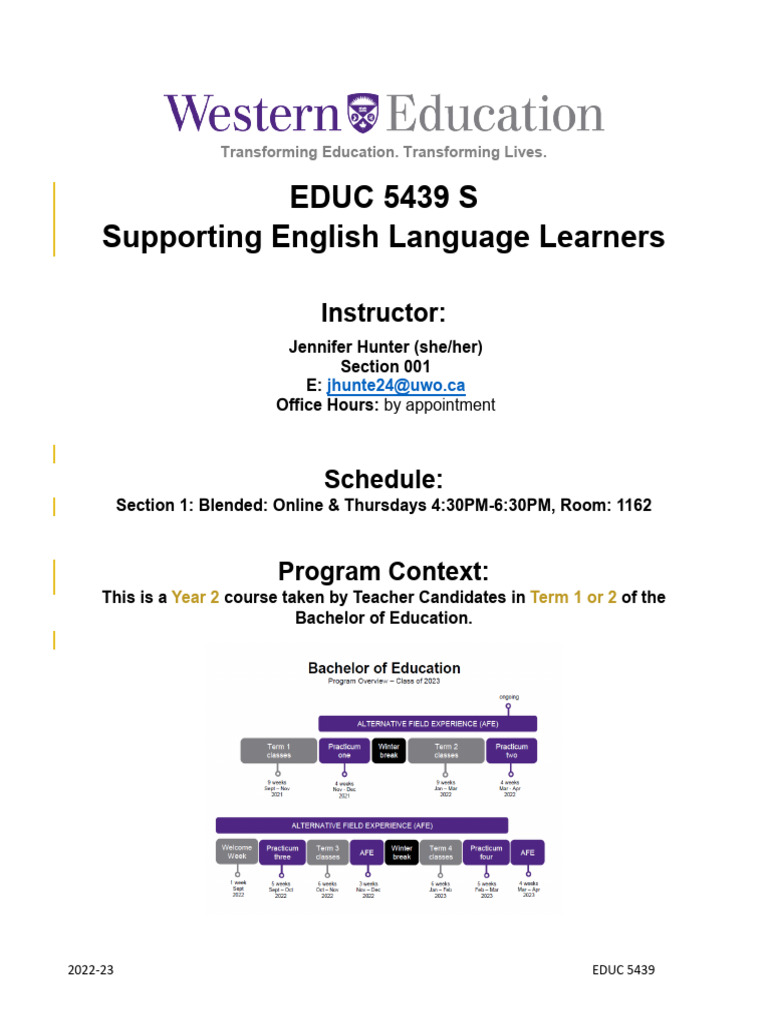 Syllabus EDUC 5439 FINAL Copy-1 | PDF | Teachers | Educational Assessment
