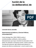 La Constitución de La Democracia Deliberativa de Nino - Ámbito Jurídico