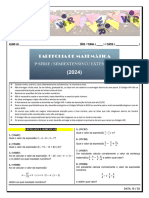 3a Serie Curso Matematica Lista de Carnaval 2024