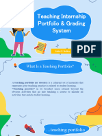 Teaching Internship Portfolio Grading System