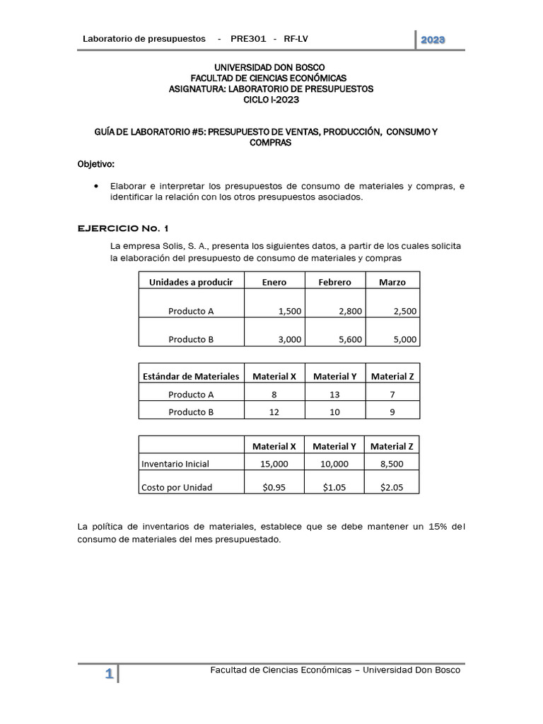 Presupuestos de Ventas y Compras 2023 | PDF | Presupuesto | Ropa