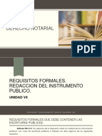Unidad 7 - Requisitos Formales - Redaccion Del Instrumento Publico
