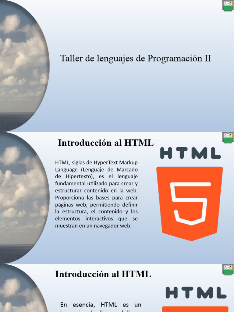 Introducción a HTML y Desarrollo Web | PDF | HTML | Red mundial