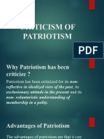 Criticism of Patriotism