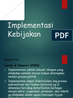 Implementasi Kebijakan