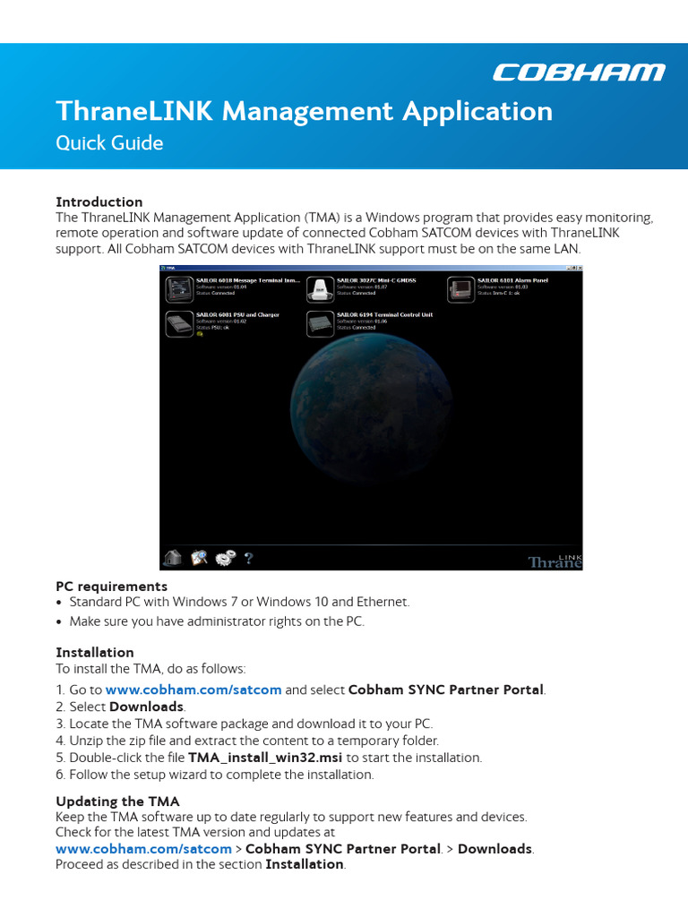 ThraneLINK Management App Installation Guide | PDF | Icon (Computing ...
