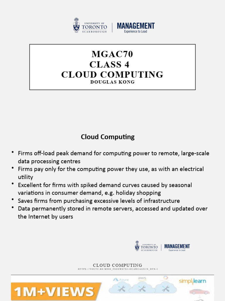 Class+4+ +Lecture+Note. | PDF | Cloud Computing | Software As A Service