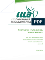 Generalidades y Autonomia Del Derecho Mercantil Jesus Enrique Marin Perez