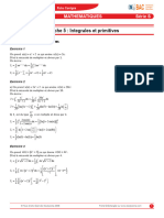 Corrige Mathematiques S Integrales