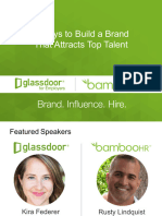 Glassdoor - 7 Ways To Build A Brand That Attracts Top Talent