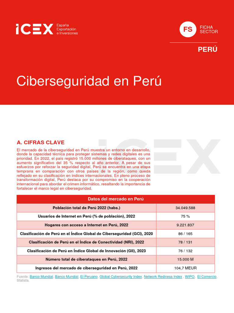 Fs Ciberseguridad En Perú 2023 Rev Pdf La Seguridad Informática
