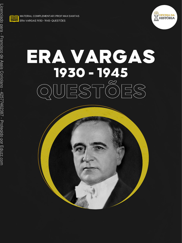 Questões sobre a Era Vargas (1930-1945) | PDF | Brasil | Sindicato