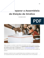 Como Preparar A Assembleia de Eleição de Síndico